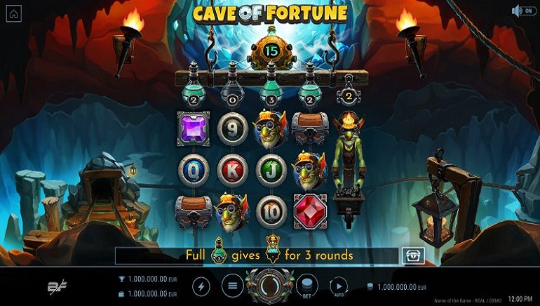 Online slot machine Cave of Fortune